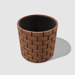 The terracotta planter (pencil holder)