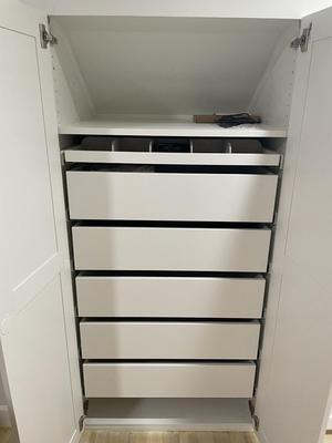 Ikea Sektion Cabinet adaptor brackets for Pax cabinet kompliment inners