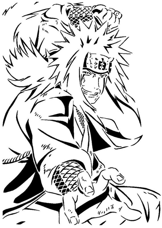 Jiraiya stencil
