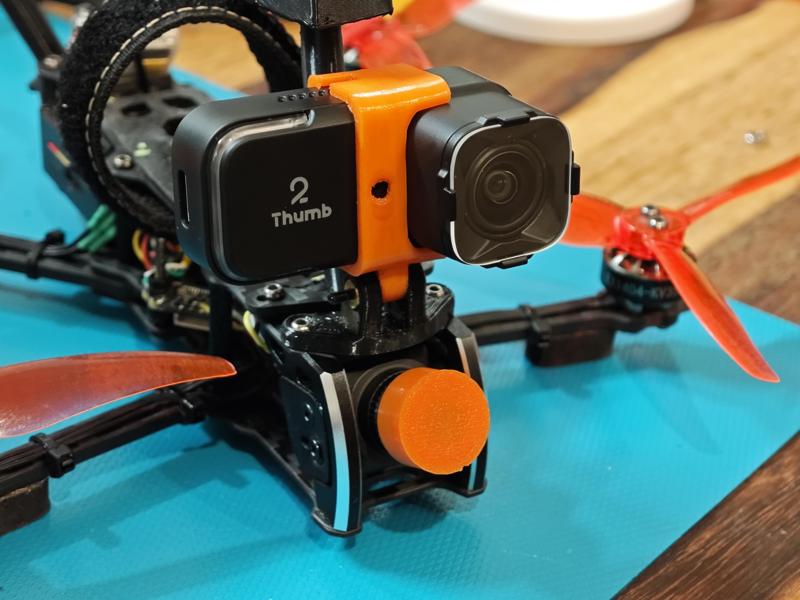 Runcam Thumb 2 mount for Naked Go Pro plate