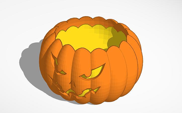 Jack-o-Lantern Candy Bowl