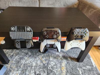 Ikea Double Dual Controller Holder Mount 