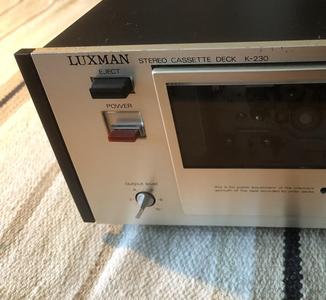 Luxman K-210, K-230, K-240 Cassette Deck eject button