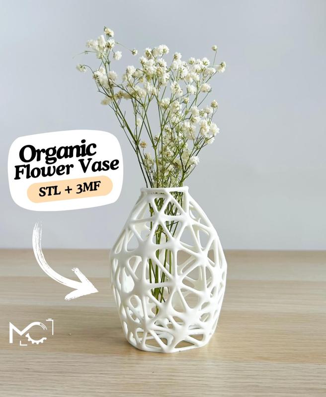 Small Organic Flower Vase