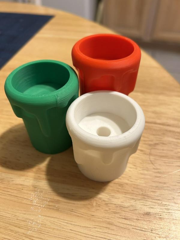 Melting Candle Tealight with holes