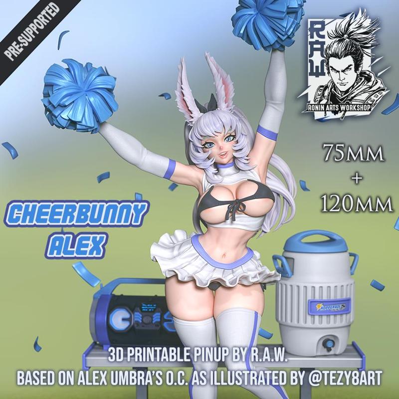 Cheerbunny Alex - 75mm and 120mm Pin-Up