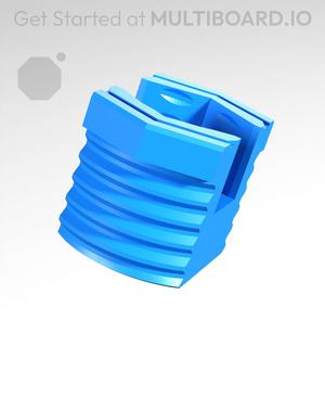 13 mm Big Thread, Flat Honeycomb Head, Small Thread Hole, T-Bolt