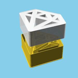 Diamond, nestable box (v1)