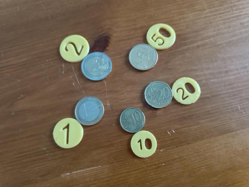 play money coins euro