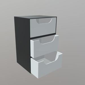 Modular shelving with drawers