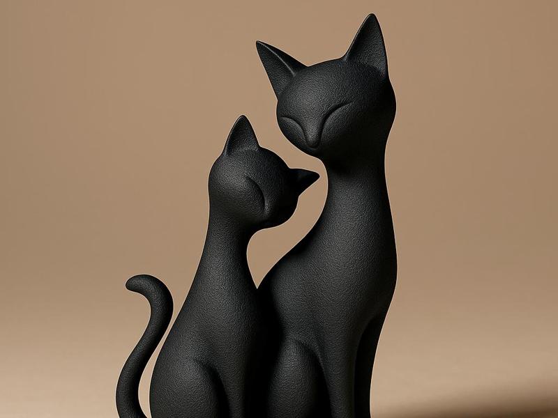 Cats Sculpture - Home Decor