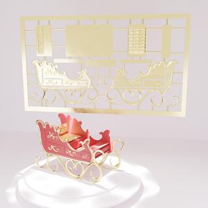 Santa Sleigh Card Toy