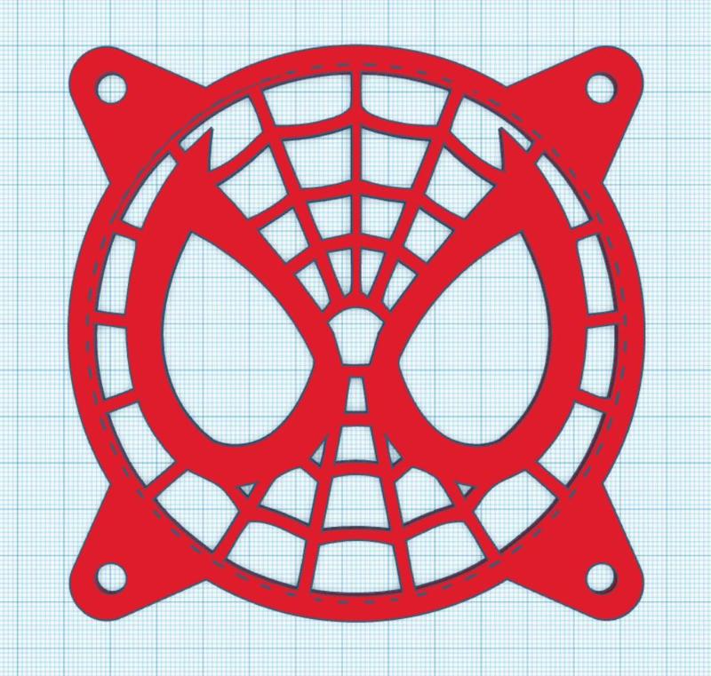 Spiderman Fan Grille Cover