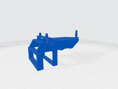 XK K110s Landegestell für alternativen Akku - landing gear for alternative battery