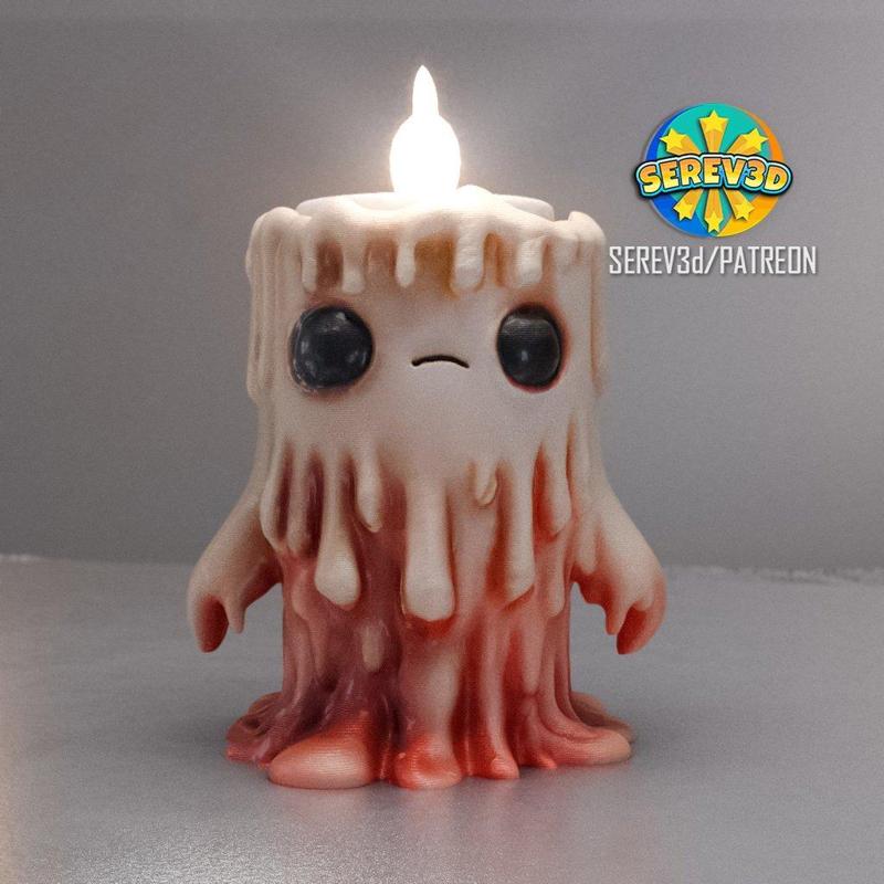 Cute Melted Candle Holder - SEREV3d