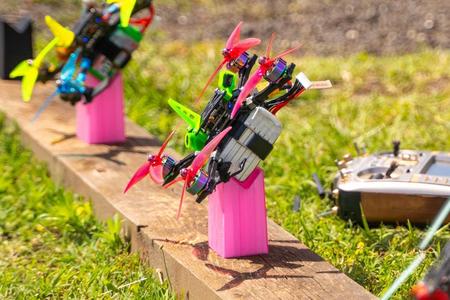 FPV drone racing launch stand