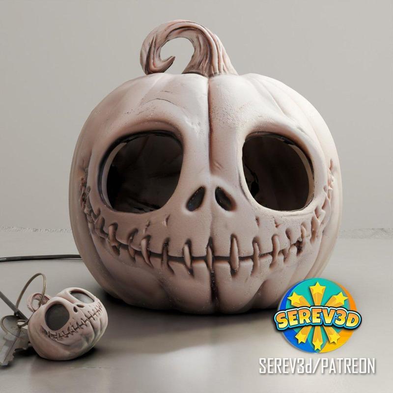 Jack Skellington Pumpkin - SEREV3d