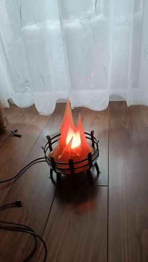 Medieval style fire lamp