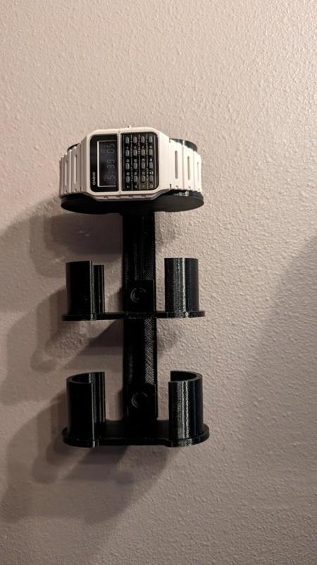 Modular wall mount wristwatch organizer