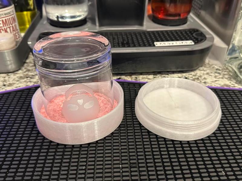Compact Cocktail Salt Sugar Rimmer Container 