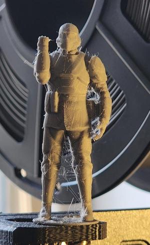 Helldiver giving salute - repaired