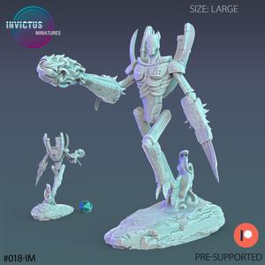 Alien Robot Servant Plasma Attack / Space War Construct / Steampunk Battle Robot / Invasion Army / Cyberpunk / Sci-Fi Encounter