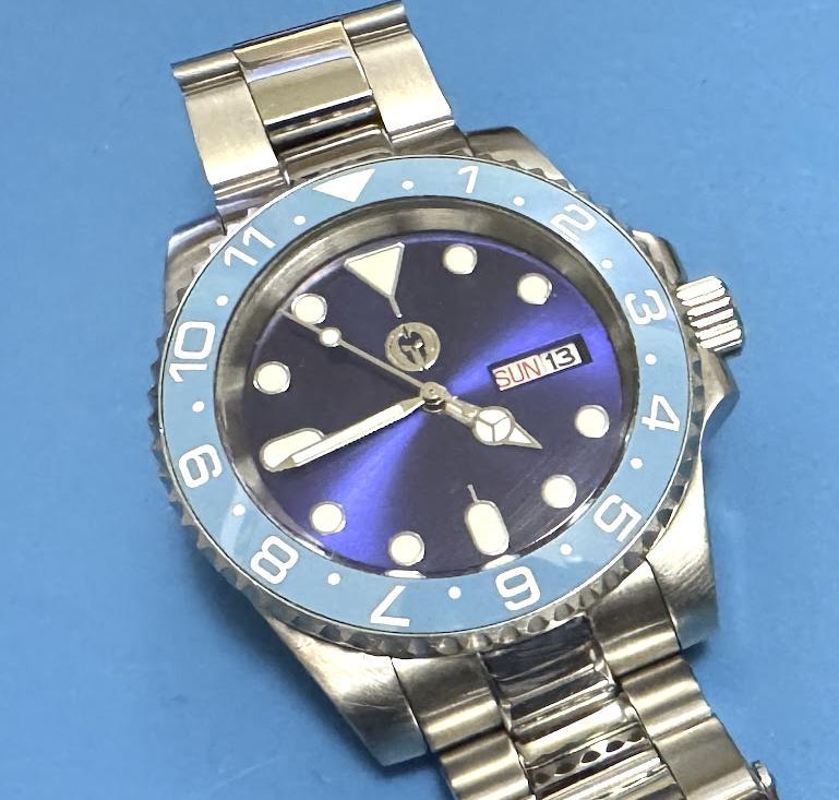 Miyota 2305 day date quartz movement holder for Seiko NH34 NH35 NH36 NH38 case