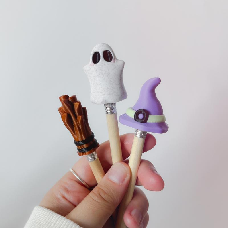 Spooky Pencil Caps