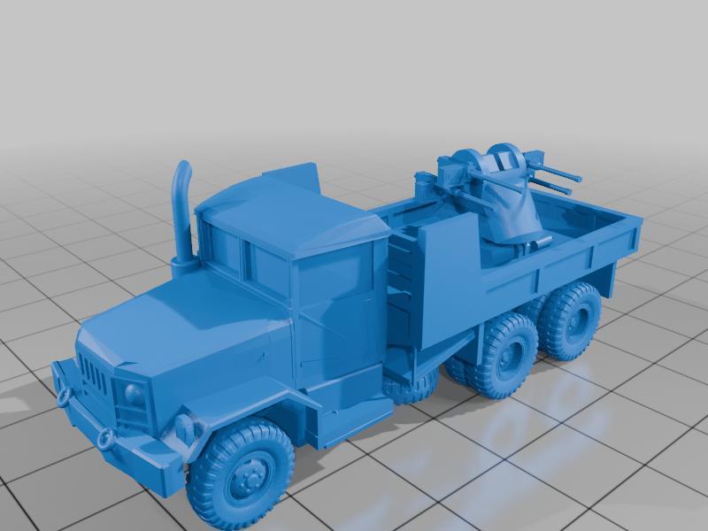 1/100 M35 Quad .50 Gun Trucks