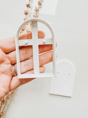 Arch Stud Earring Card - Single Row