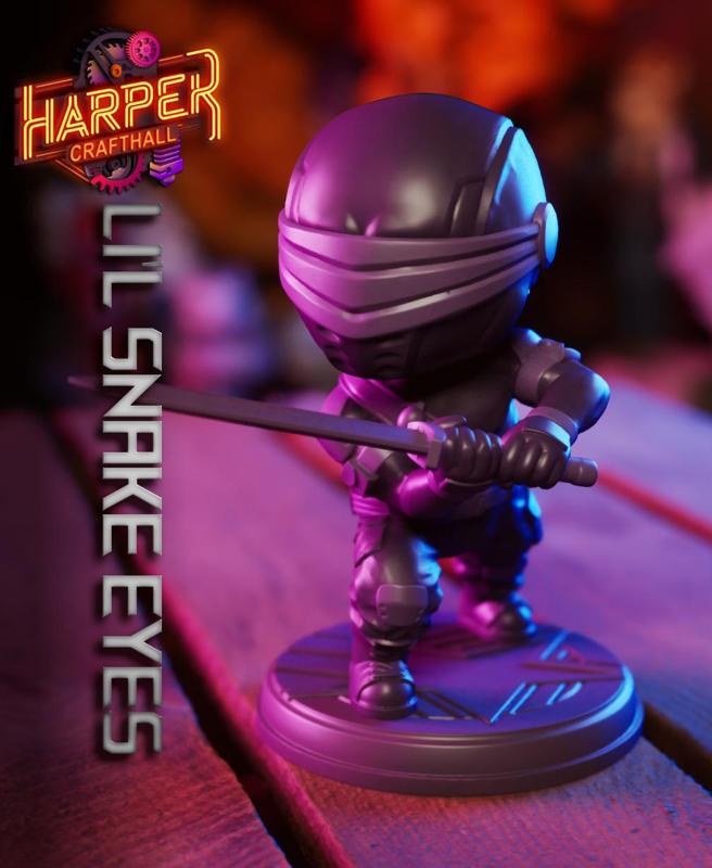 Li'l Snake Eyes - Collectible 80s Action Figure