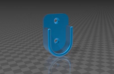 34mm PVC Flat Wall Mount