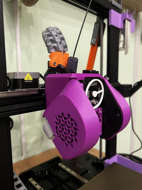 FatterBurner - Ender 3 v3 SE Dual 5015 fan cooling shroud