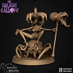 Clowntrick Harlequin on Chatterball (Pin-up Figure)
