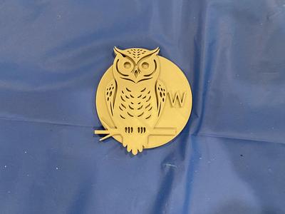 Owl on a branch art