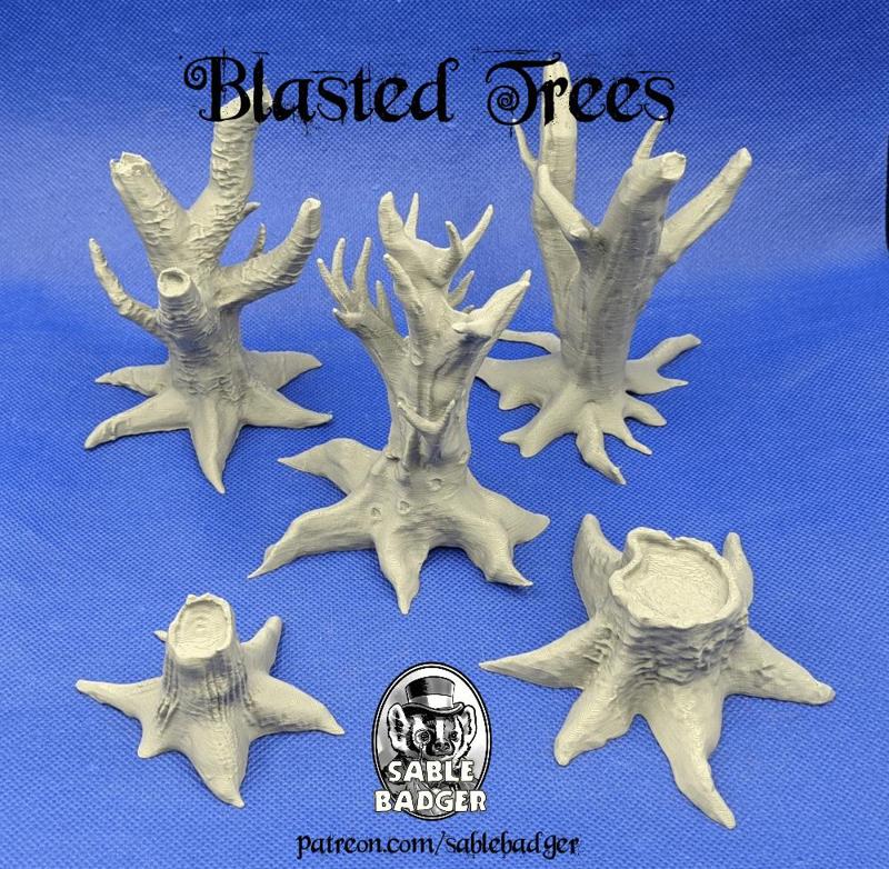 Blasted and Dead Tree scatter terrain