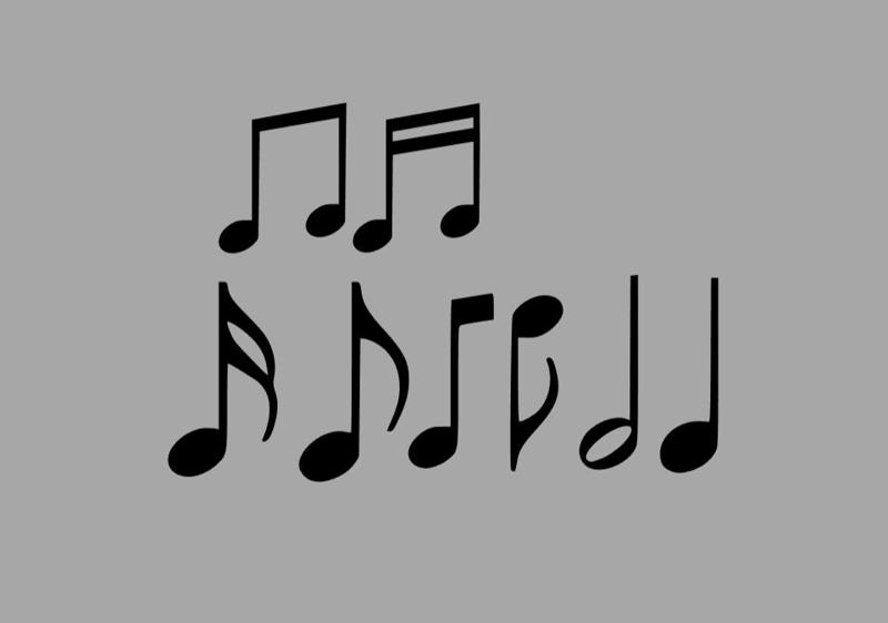 Music note set