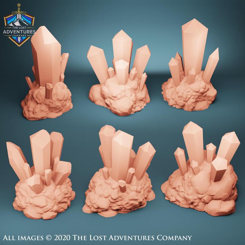 Crystal Clusters (Set of 6)