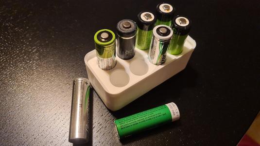Gridfinity 2x1x3u Battery Holder for AA Batteries