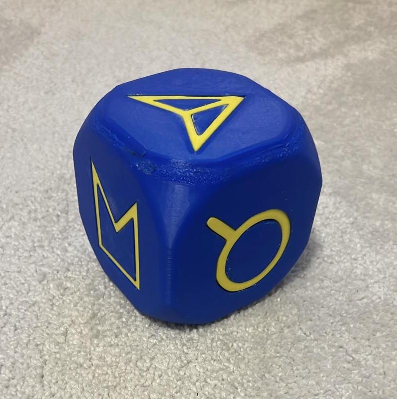 Declusion die (10 cm cube) for reflective workshops and training courses