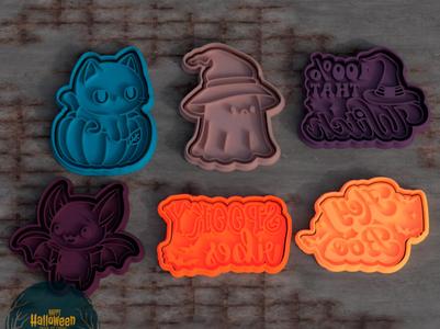 Halloween elements cookie cutter set of 6