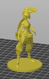 Akali League of Legends Figure (With Stand)