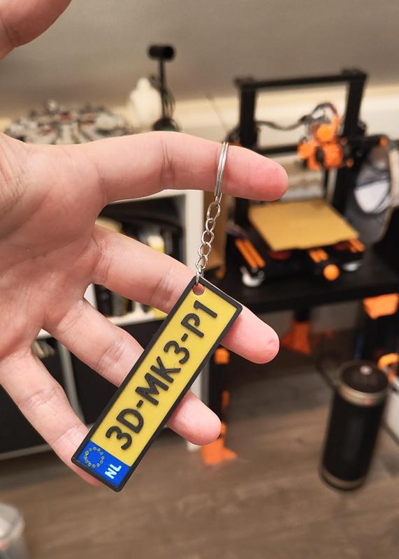 Dutch license plate (editable)