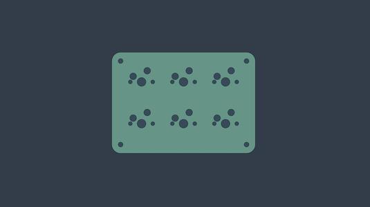 WannaBe - 6 Key Macropad Breakout Board (.STEP)