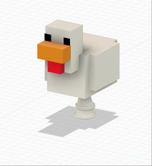 Minecraft chicken for crocs