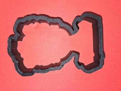 Girl with headband cookie cutter
