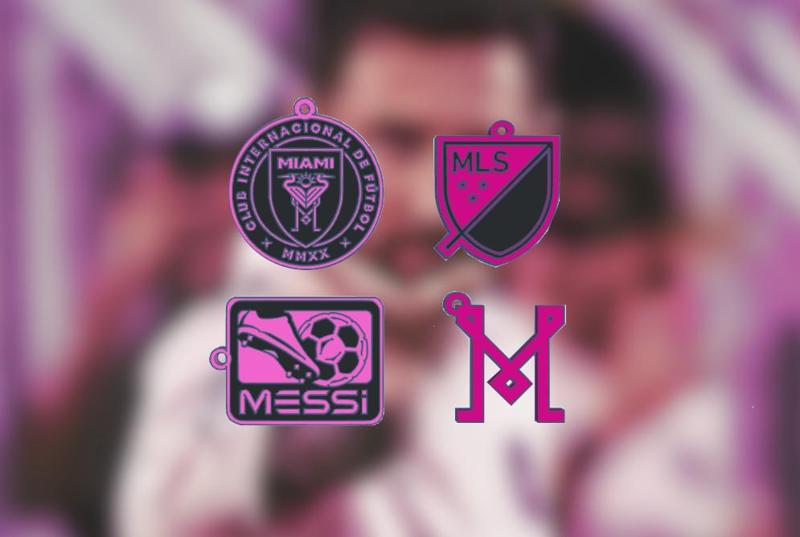 Inter de Miami Keychain Pack - Keychain Inter Miami