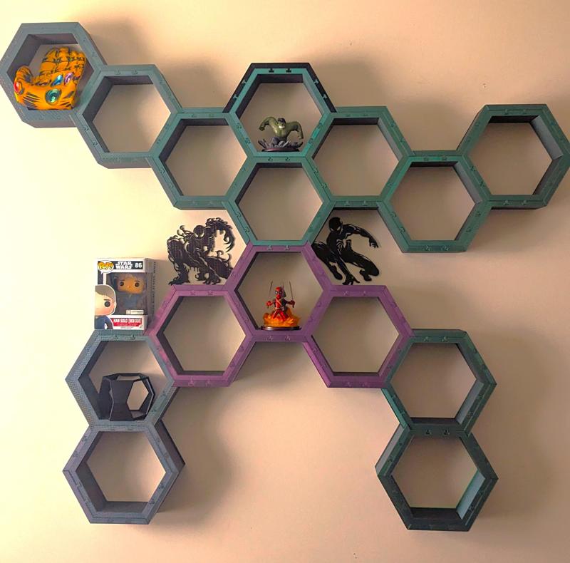 Hex Shelf Now With Connection Covers And More Mounting Tabs!