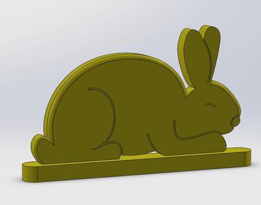 Cute Easter Bunny Shelf Decor