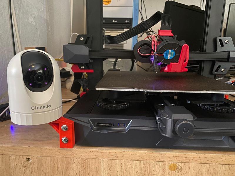 Cinnado camera support on ender 3 s1